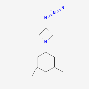 molecular formula C12H22N4 B1476087 3-Azido-1-(3,3,5-triméthylcyclohexyl)azétidine CAS No. 2098064-79-8