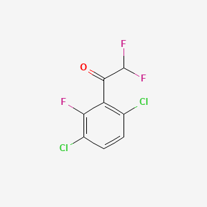 molecular formula C8H3Cl2F3O B14760878 1-(3,6-Dichloro-2-fluorophenyl)-2,2-difluoroethanone 