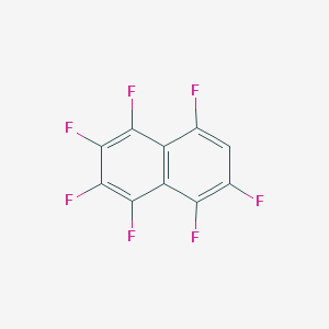 molecular formula C10HF7 B14760893 1,2,3,4,5,6,8-Heptafluoronaphthalene CAS No. 784-00-9