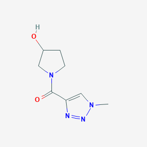 (3-hydroxypyrrolidin-1-yl)(1-methyl-1H-1,2,3-triazol-4-yl)methanone