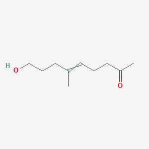 molecular formula C10H18O2 B14760908 9-Hydroxy-6-methylnon-5-EN-2-one CAS No. 925-24-6