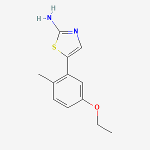 molecular formula C12H14N2OS B14760932 5-(5-Ethoxy-2-methylphenyl)thiazol-2-amine 