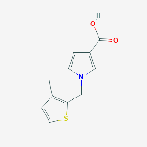 1-((3-methylthiophen-2-yl)methyl)-1H-pyrrole-3-carboxylic acid
