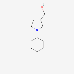 molecular formula C15H29NO B1476098 (1-(4-(Tert-butyl)cyclohexyl)pyrrolidin-3-yl)methanol CAS No. 2097981-64-9