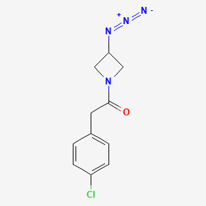 1-(3-Azidoazetidin-1-yl)-2-(4-chlorophenyl)ethan-1-one
