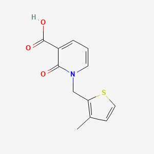 molecular formula C12H11NO3S B1476109 1-((3-Methylthiophen-2-yl)methyl)-2-oxo-1,2-dihydropyridine-3-carboxylic acid CAS No. 2098079-16-2
