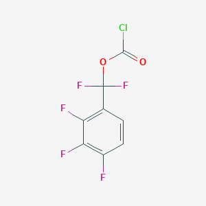 Carbonochloridic acid [difluoro-(2,3,4-trifluorophenyl)methyl] ester