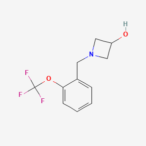 molecular formula C11H12F3NO2 B1476111 1-(2-(三氟甲氧基)苄基)氮杂环丁-3-醇 CAS No. 2097951-89-6