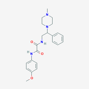 N1-(4-Methoxyphenyl)-N2-(2-(4-methylpiperazin-1-yl)-2-phenylethyl)oxalamide