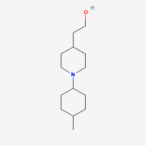 molecular formula C14H27NO B1476114 2-(1-(4-Methylcyclohexyl)piperidin-4-yl)ethan-1-ol CAS No. 1996812-61-3
