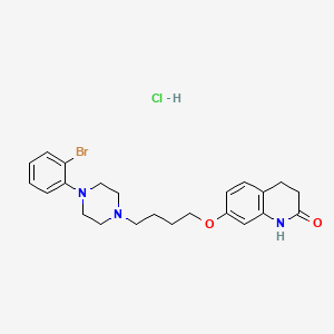 7-[4-[4-(2-bromophenyl)piperazin-1-yl]butoxy]-3,4-dihydro-1H-quinolin-2-one;hydrochloride