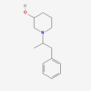 molecular formula C14H21NO B1476115 1-(1-Phenylpropan-2-yl)piperidin-3-ol CAS No. 2098031-70-8