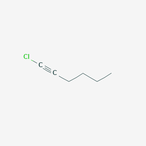 molecular formula C6H9Cl B14761175 1-Chlorohex-1-yne CAS No. 1119-66-0