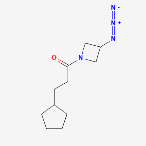 1-(3-Azidoazetidin-1-yl)-3-cyclopentylpropan-1-one