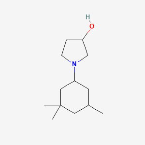 molecular formula C13H25NO B1476123 1-(3,3,5-Trimethylcyclohexyl)pyrrolidin-3-ol CAS No. 2097981-59-2