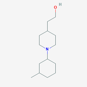 molecular formula C14H27NO B1476126 2-(1-(3-Methylcyclohexyl)piperidin-4-yl)ethan-1-ol CAS No. 2016043-77-7