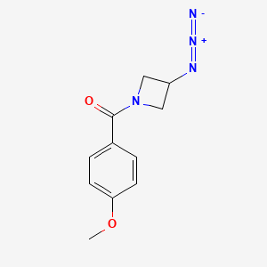 molecular formula C11H12N4O2 B1476127 (3-Azidoazetidin-1-yl)(4-methoxyphenyl)methanone CAS No. 2098100-86-6