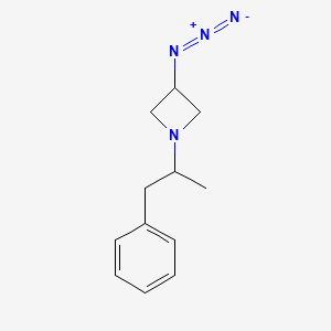 molecular formula C12H16N4 B1476132 3-Azido-1-(1-phenylpropan-2-yl)azetidine CAS No. 2097981-31-0