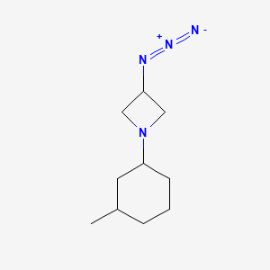 molecular formula C10H18N4 B1476135 3-叠氮代-1-(3-甲基环己基)氮杂环丁烷 CAS No. 2098100-73-1