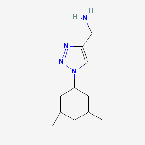 molecular formula C12H22N4 B1476138 (1-(3,3,5-trimethylcyclohexyl)-1H-1,2,3-triazol-4-yl)methanamine CAS No. 2098070-12-1