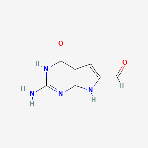 2-Amino-4-hydroxy-7H-pyrrolo[2,3-d]pyrimidine-6-carbaldehyde