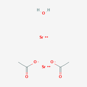 Distrontium;diacetate;hydrate