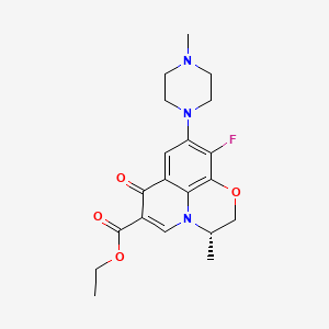 Ethyl (S)-10-fluoro-3-methyl-9-(4-methylpiperazin-1-yl)-7-oxo-2,3-dihydro-7H-[1,4]oxazino[2,3,4-ij]quinoline-6-carboxylate