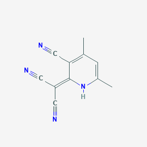 2-(3-cyano-4,6-dimethyl-1H-pyridin-2-ylidene)propanedinitrile