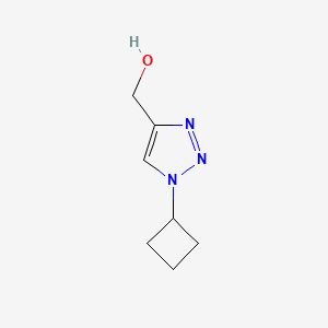 molecular formula C7H11N3O B1476143 (1-cyclobutyl-1H-1,2,3-triazol-4-yl)methanol CAS No. 1935582-03-8