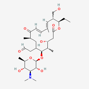 2-[(4R,5S,6S,9R,11E,13E,15R,16R)-6-[(2R,3R,4S,5S,6R)-4-(dimethylamino)-3,5-dihydroxy-6-methyloxan-2-yl]oxy-16-ethyl-4-hydroxy-15-(hydroxymethyl)-5,9,13-trimethyl-2,10-dioxo-1-oxacyclohexadeca-11,13-dien-7-yl]acetaldehyde