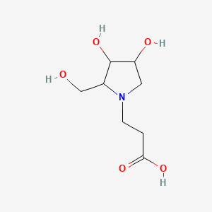 (2R,3R,4R)-3,4-Dihydroxy-2-(hydroxymethyl)-1-pyrrolidinepropanoic acid