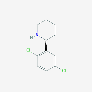 molecular formula C11H13Cl2N B14761445 (S)-2-(2,5-Dichlorophenyl)piperidine 