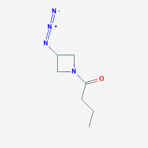molecular formula C7H12N4O B1476146 1-(3-Azidoazetidin-1-yl)butan-1-one CAS No. 2097992-28-2