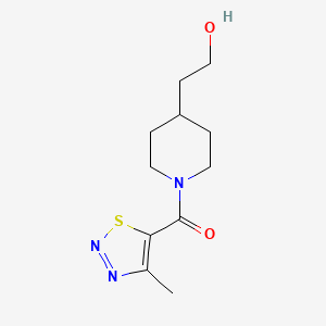 (4-(2-Hydroxyethyl)piperidin-1-yl)(4-methyl-1,2,3-thiadiazol-5-yl)methanone