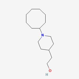 molecular formula C15H29NO B1476157 2-(1-Cyclooctylpiperidin-4-yl)ethan-1-ol CAS No. 2098012-45-2