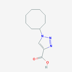 molecular formula C11H17N3O2 B1476158 1-cyclooctyl-1H-1,2,3-triazole-4-carboxylic acid CAS No. 2092479-65-5