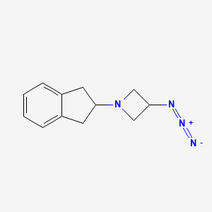 molecular formula C12H14N4 B1476159 3-Azido-1-(2,3-Dihydro-1H-inden-2-yl)azetidin CAS No. 2098064-75-4