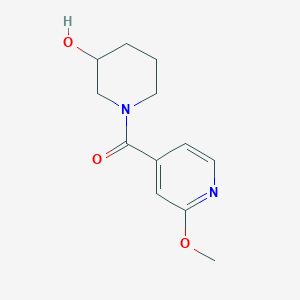 molecular formula C12H16N2O3 B1476161 (3-Hydroxypiperidin-1-yl)(2-methoxypyridin-4-yl)methanone CAS No. 2098065-01-9
