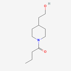 molecular formula C11H21NO2 B1476162 1-(4-(2-Hydroxyethyl)piperidin-1-yl)butan-1-one CAS No. 1156469-16-7