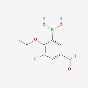 (3-Chloro-2-ethoxy-5-formylphenyl)boronic acid