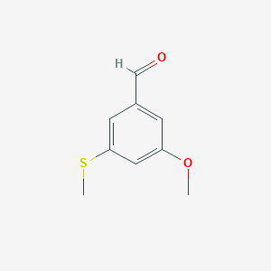 molecular formula C9H10O2S B14761674 3-Methoxy-5-(methylthio)benzaldehyde 