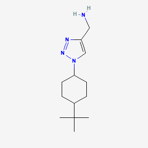 molecular formula C13H24N4 B1476168 (1-(4-(叔丁基)环己基)-1H-1,2,3-三唑-4-基)甲胺 CAS No. 2098062-66-7