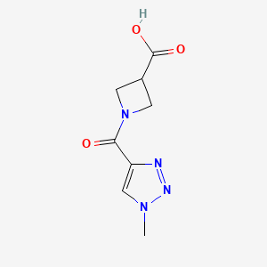 molecular formula C8H10N4O3 B1476173 1-(1-methyl-1H-1,2,3-triazole-4-carbonyl)azetidine-3-carboxylic acid CAS No. 1882650-98-7