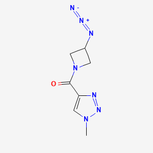 molecular formula C7H9N7O B1476175 (3-叠氮代氮杂环丁-1-基)(1-甲基-1H-1,2,3-三唑-4-基)甲苯酮 CAS No. 2097975-67-0