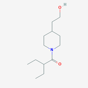 molecular formula C13H25NO2 B1476195 2-Ethyl-1-(4-(2-hydroxyethyl)piperidin-1-yl)butan-1-one CAS No. 2006436-75-3