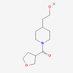 (4-(2-Hydroxyethyl)piperidin-1-yl)(tetrahydrofuran-3-yl)methanone