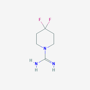 molecular formula C6H11F2N3 B1476198 4,4-Difluoropiperidine-1-carboximidamide CAS No. 1323275-64-4