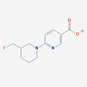 molecular formula C12H15FN2O2 B1476200 6-(3-(Fluoromethyl)piperidin-1-yl)nicotinic acid CAS No. 2098082-69-8