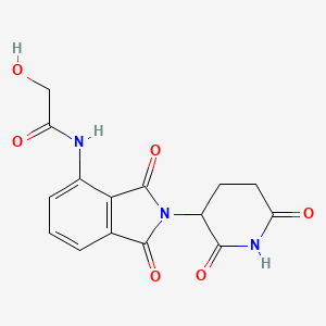 N-[2-(2,6-dioxo-3-piperidyl)-1,3-dioxo-isoindolin-4-yl]-2-hydroxy-acetamide