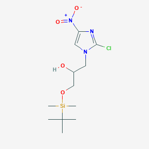 1-((tert-Butyldimethylsilyl)oxy)-3-(2-chloro-4-nitro-1H-imidazol-1-yl)propan-2-ol